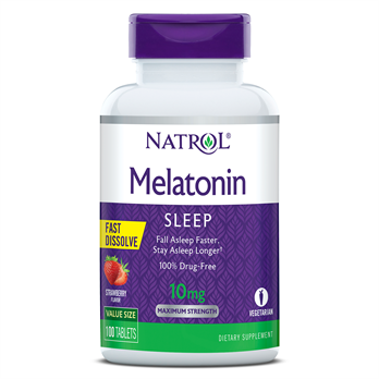 БАД Natrol Melatonim Sleep, со вкусом клубники, 60 таблеток