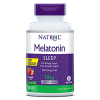 БАД Natrol Melatonim Sleep, со вкусом клубники, 60 таблеток