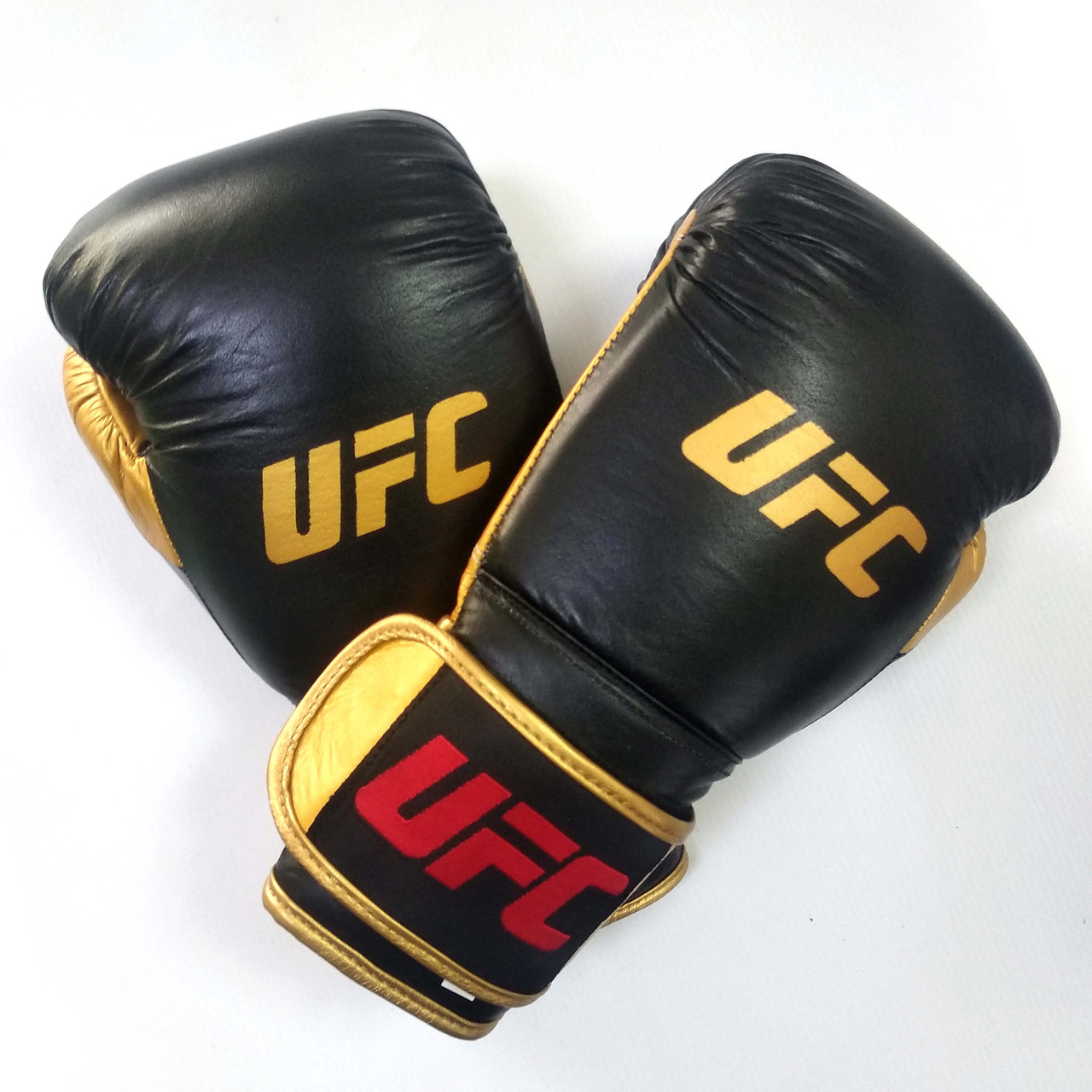 Боксерские перчатки UFC 12OZ кожаные для тренировок - фото 2 - id-p95138239