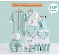 Комплект для новорожденных Hoy Baby 18 предмета зеленый