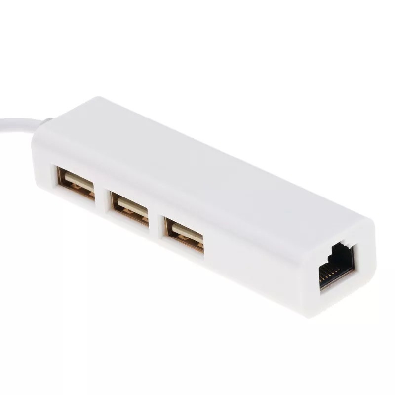 Адаптер USB Type-C to RJ45 (Ethernet) Adapter, 10/100 Мбит/с + 3 USB 2.0