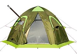 Палатка Всесезонная универсальная палатка ЛОТОС 5У Серо-салатовый