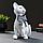 Фигура "Кот с бантом сидит" белый, 23х15см, фото 2