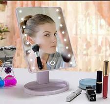 Зеркало косметическое для макияжа с LED подсветкой Magic Makeup Mirror (Черный), фото 3