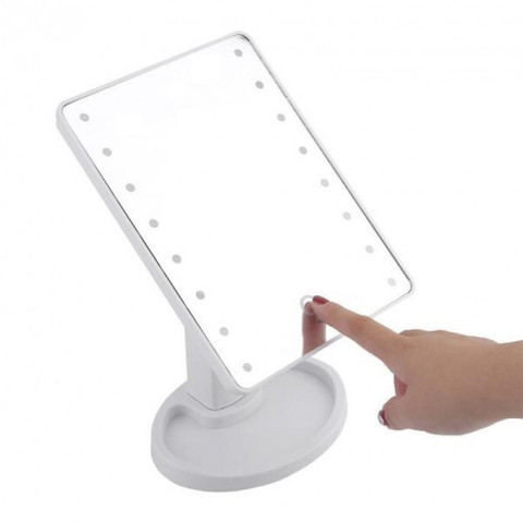 Зеркало косметическое для макияжа с LED подсветкой Magic Makeup Mirror (Белый) - фото 7 - id-p95141910