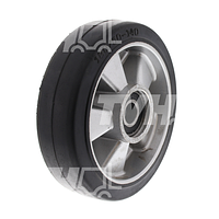 Колесо для гидравлической тележки рулевое резиновое 180 мм