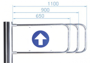 Створка калитки PERCo-AG-1100, 900