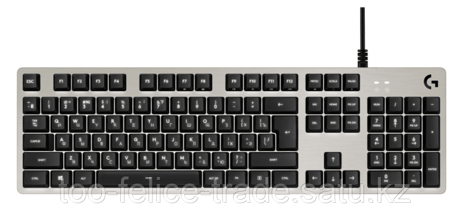 Клавиатура игровая Logitech G413 SILVER (механическая, белая подсветка) (M/N: Y-U0032)