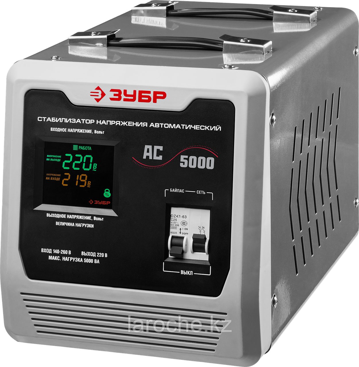 Автоматический стабилизатор напряжения однофазный переменного тока электронный с цифровой индикацией АСН-5000-