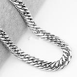 Комплект мужской цепь+браслет  "Босс lux" сталь с титаном, фото 6