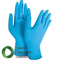Нитриловые одноразовые перчатки (голубые)