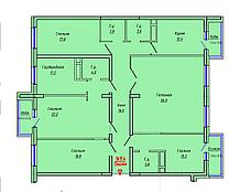 5 комнатная квартира ЖК "Атамари" 169.4 м2