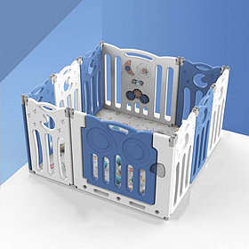 Детский манеж-ограждение Pituso Сова синий/белый