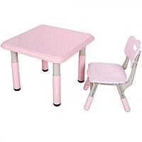 Детский стол и стульчик Pituso розовый
