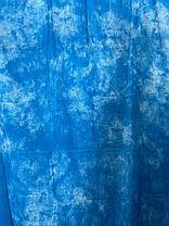 MJ-020 Тканевый-дизайнерский фон (ручная работа)  Голубой с белыми пигментами, фото 2