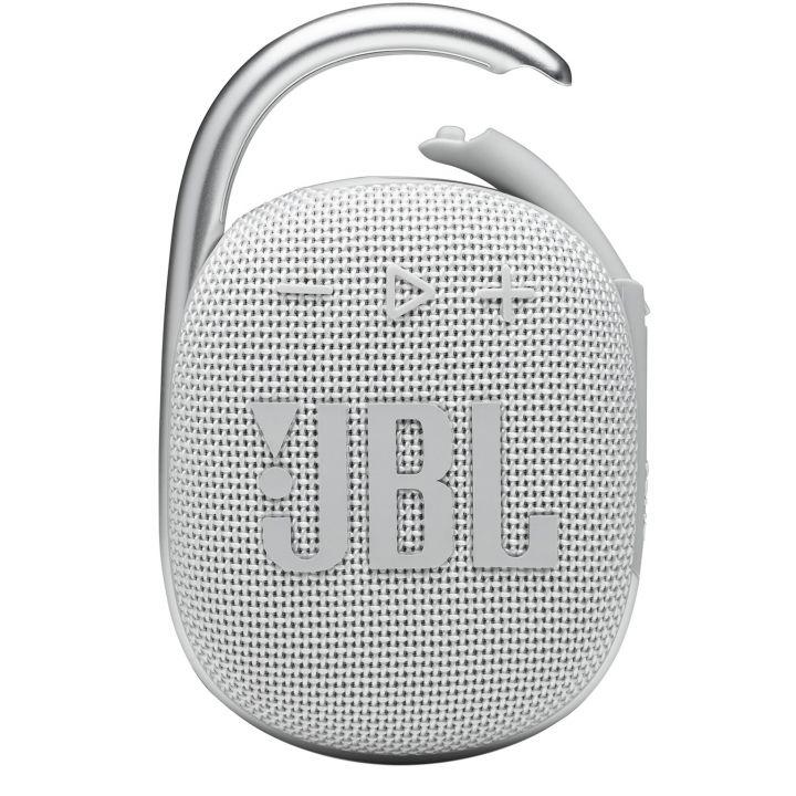 Портативная колонка JBL Clip 4 - Portable Bluetooth Speaker with Carabiner - White - фото 1 - id-p94642392