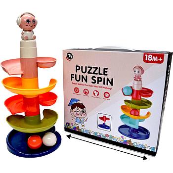 BM1006 Пирамидка горка с шариком Puzzle Fun Spin 31*29см
