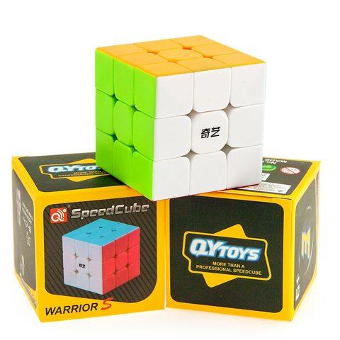 Кубик Рубика из цветного пластика для скоростной сборки SpeedCube Warrior QYtoys (3 x 3 x 3) - фото 2 - id-p95192255