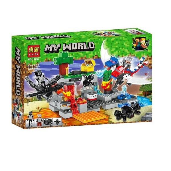 Конструктор Bela My World Minecraft Нападение драконов Lari 11267 (аналог LEGO)