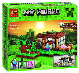 Конструктор My World Minecraft Первая ночь 10176 (аналог LEGO)