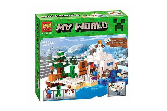 Конструктор Bela My World Minecraft Снежное укрытие 10391 (аналог LEGO)