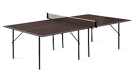 Weekend Теннисный стол влагостойкий "Start Line Hobby-2 Outdoor" (273 х 150 х 76 см), коричневый