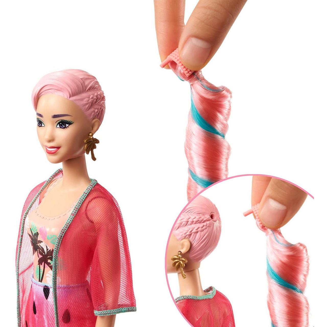 Barbie "Цветное перевоплощение" Кукла-сюрприз Барби Арбуз, Color Reveal - фото 6 - id-p95221416