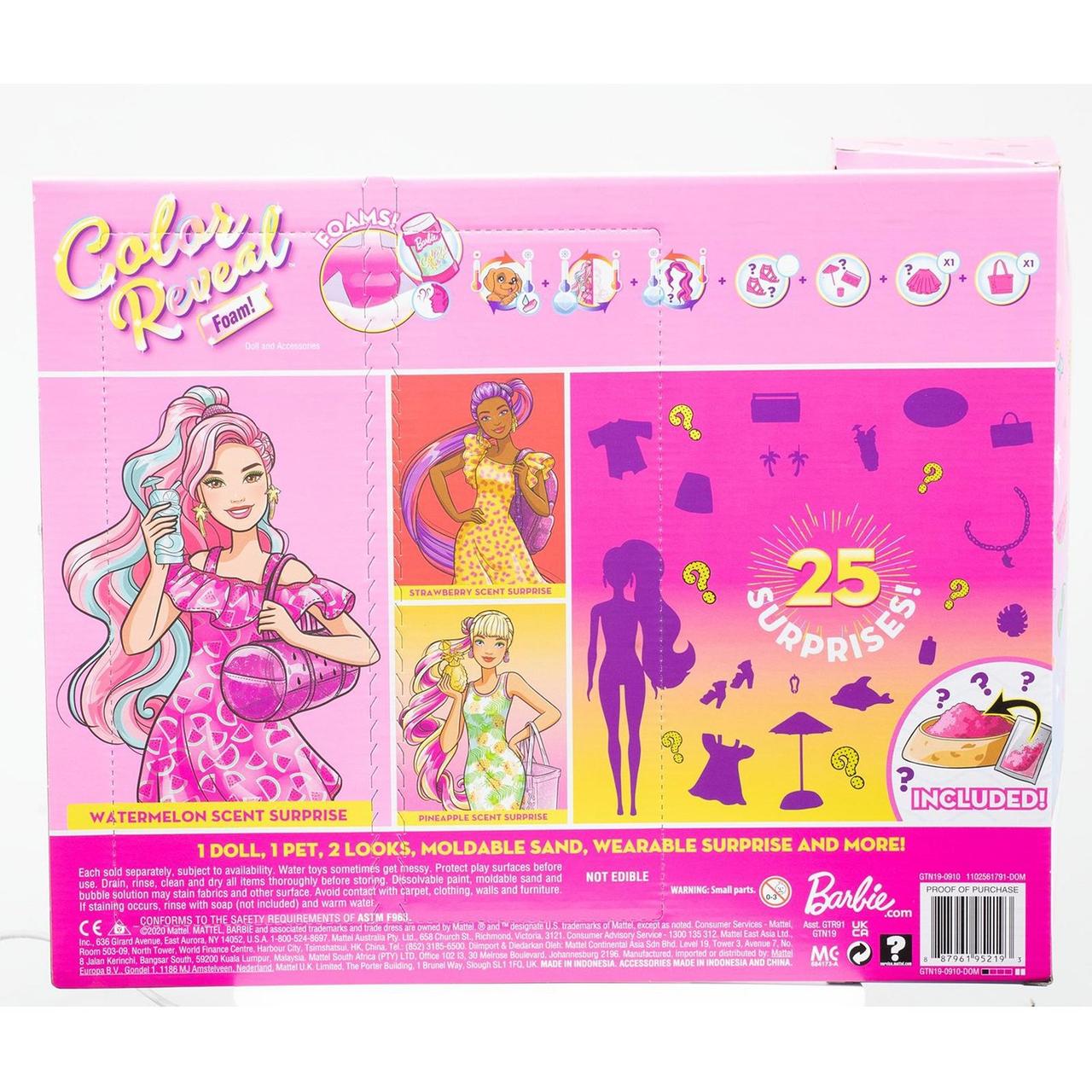 Barbie "Цветное перевоплощение" Кукла-сюрприз Барби Арбуз, Color Reveal - фото 3 - id-p95221416
