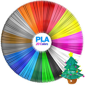 PLA пластик для 3Д ручки 20 цветов по 5 м,