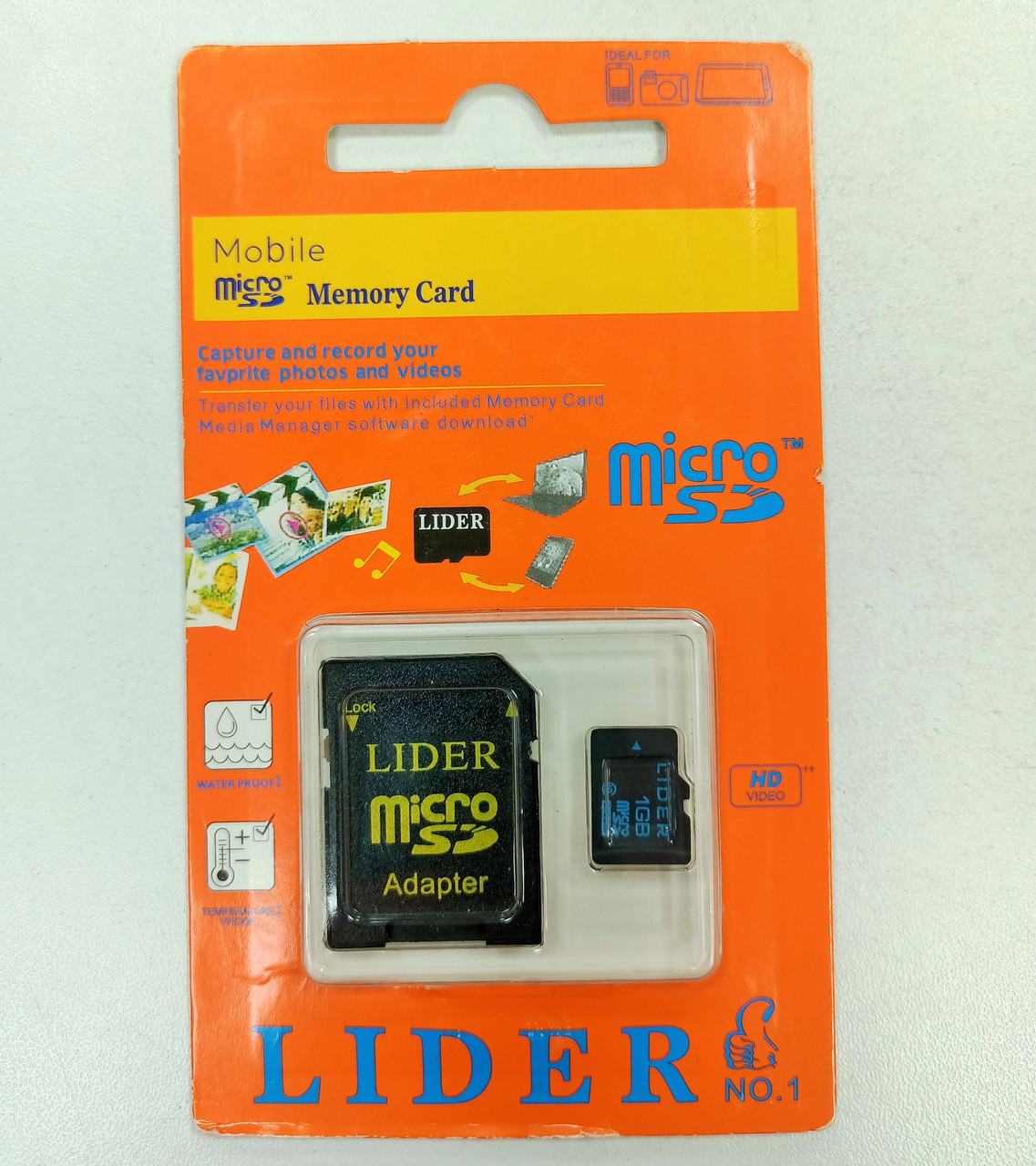 Карта памяти microSD LIDER 1Gb + adapter 10 class (id 66574365)