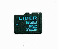 Карта памяти microSD LIDER 8Gb + adapter 10 class