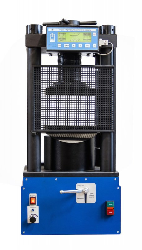 Пресс ПГМ-1000МГ4 испытательный гидравлический малогабаритный на 1000кН - фото 1 - id-p95235141