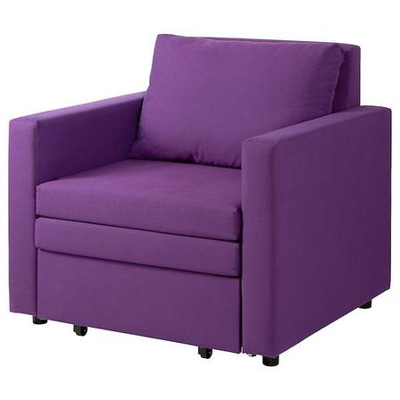 Кресло-кровать ВАТТВИКЕН Висле фиолетовый ИКЕА, фото 2