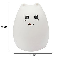 Силиконовый Led ночник-лампа "Кошечка" Язычок - Оплата Kaspi Pay, фото 2