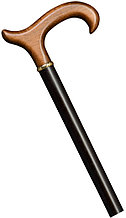 Трость 1302-1 деревянная комбинированная чёрно-коричневая Gastrock (Германия)