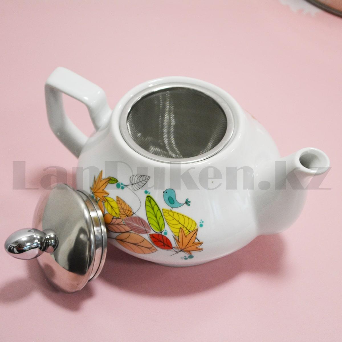 Набор чайный двойной чайник для кипячения воды со свистком и заварочный чайник с ситом Haus roland А-746T - фото 3 - id-p95241485