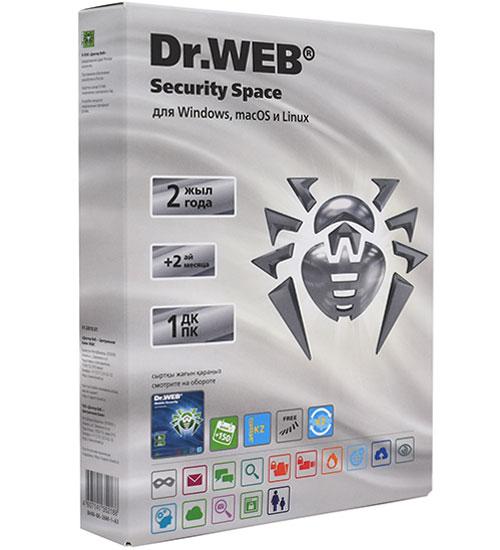 Антивирус Dr.Web Security Space Silver, подписка на 2 года, (акция +2 мес) на 1 ПК, box - фото 1 - id-p95242082