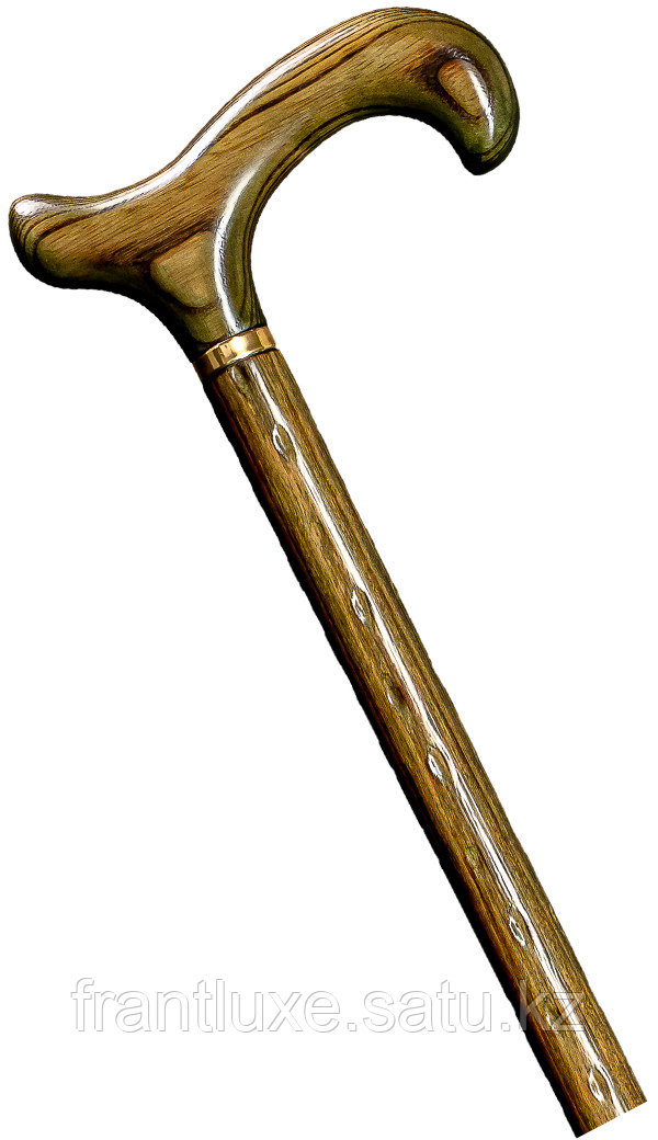 Трость 1324-6 деревянная с кольцом из латуни Gastrock (Германия) - фото 1 - id-p156389