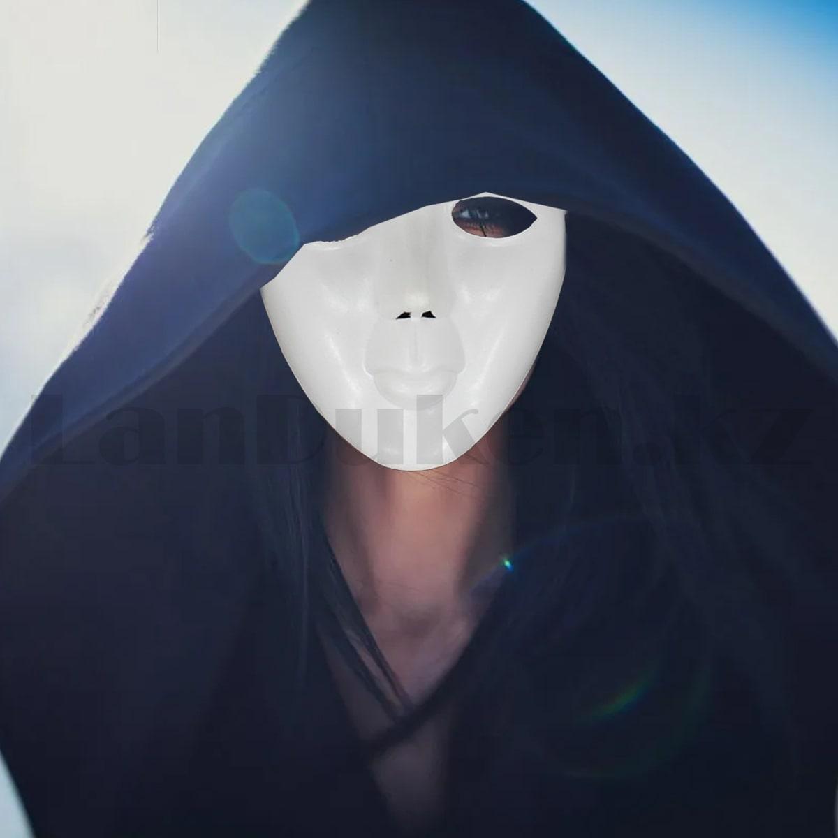 Венецианская карнавальная маска белая 20*21 см - фото 5 - id-p95242109