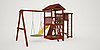 Детская площадка "Савушка Мастер" - 3 с качелями "Гнездо" 1 метр (крашенный), фото 4