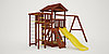 Детская площадка "Савушка Мастер" - 3 с качелями "Гнездо" 1 метр (крашенный), фото 5