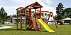 Детская площадка "Савушка Мастер" - 3 с качелями "Гнездо" 1 метр (крашенный), фото 2