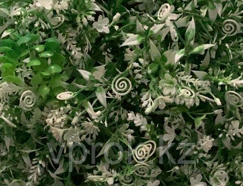 Искусственный самшит, шар (цветы белые) без кашпо, D60 см - фото 2 - id-p95243014