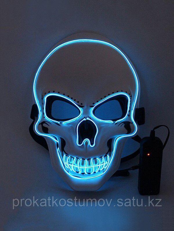 Светящаяся маска для Хэллоуина Судная ночь - фото 4 - id-p95248578