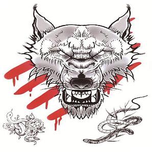 Временная татуировка 120х190 мм.