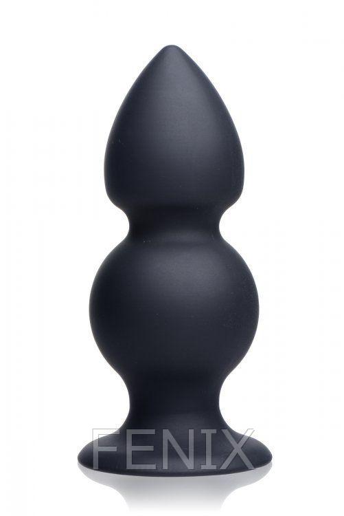 Утяжеленная анальная пробка с рельефной формой Tom of Finland Weighted Silicone Anal Plug
