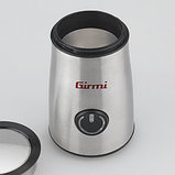 Электрическая кофемолка, мельница, измельчитель кофе Girmi MC01 емкость 50 г, 150 Вт., нержавеющая сталь, фото 2