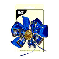 PAP STAR Декор Бант для подарков синий d12см Ps 080992 PAP STAR Декор Бант для подарков синий d12см Ps