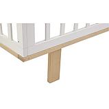 Кроватка детская Polini kids Simple 340 белый- натуральный, фото 2