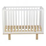 Кроватка детская Polini kids Simple 340 белый- натуральный, фото 3
